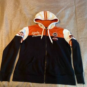 Women’s XL Harley Davidson zip hoodie.